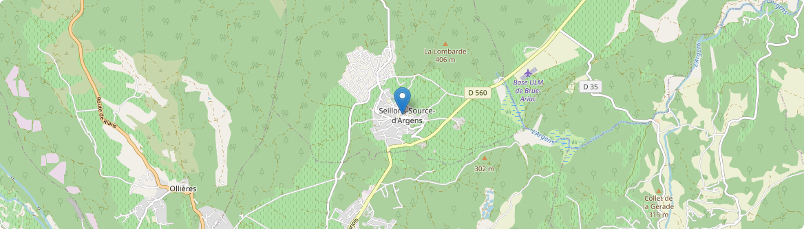 Seillons-Source-d'Argens - Carte