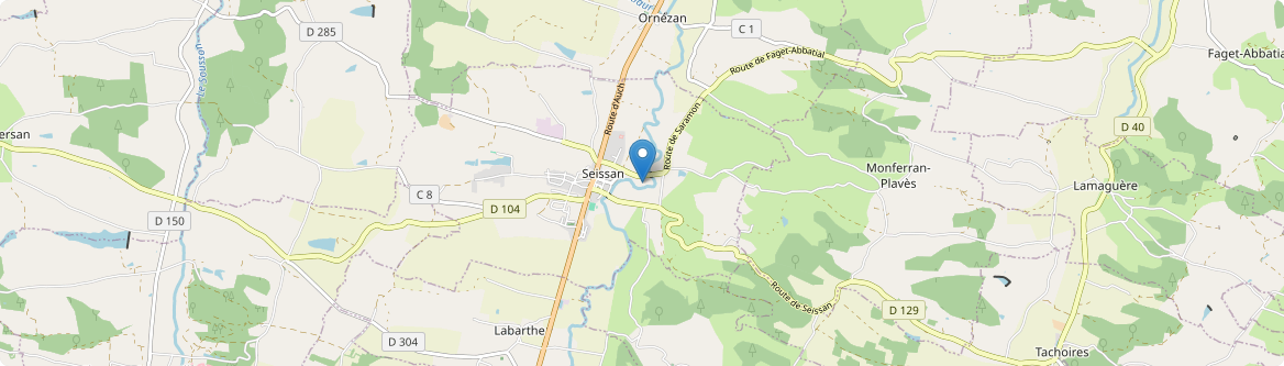 Seissan - Carte