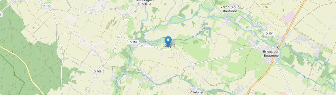 Séligné - Carte