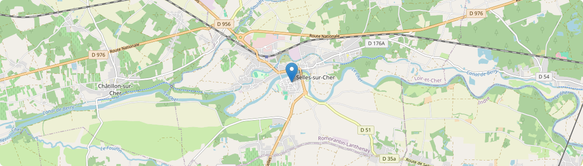 Selles-sur-Cher - Carte