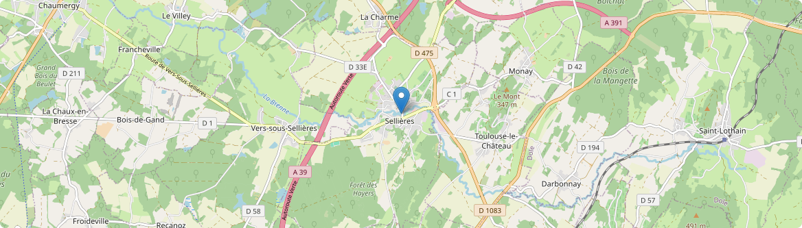 Sellières - Carte