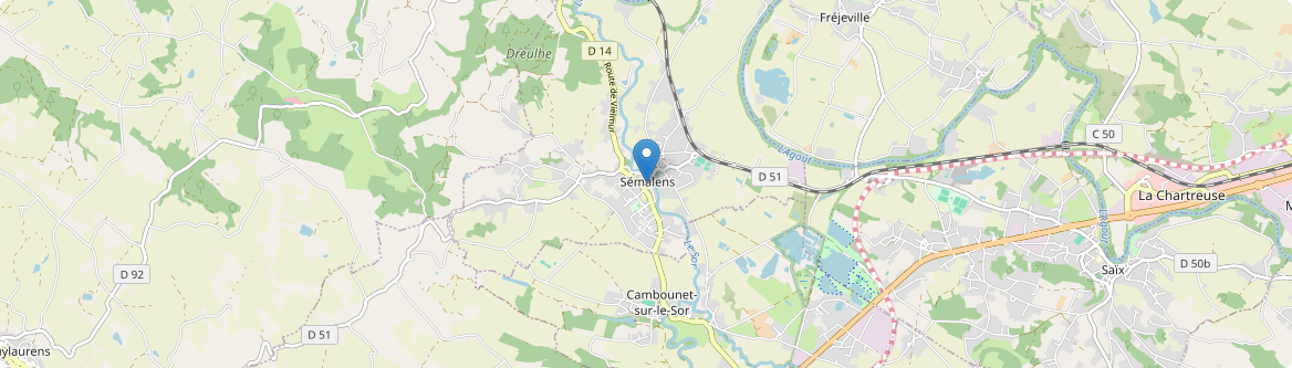 Sémalens - Carte