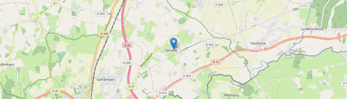 Semallé - Carte