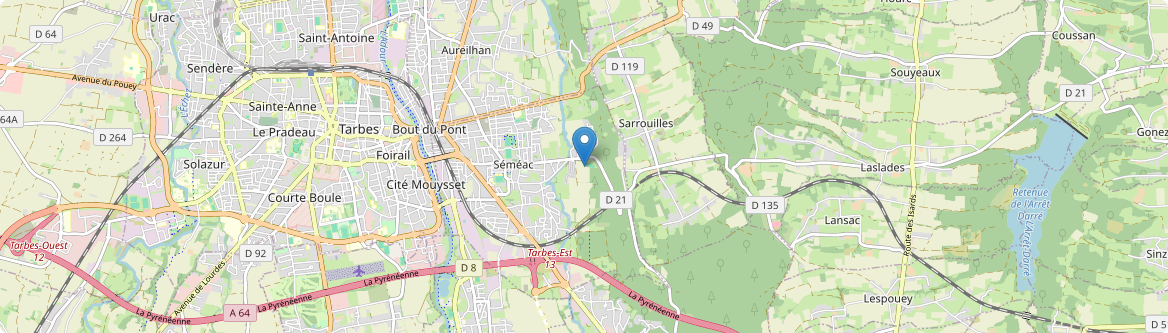 Séméac - Carte