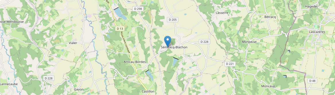 Séméacq-Blachon - Carte