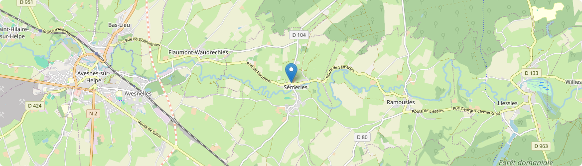 Sémeries - Carte