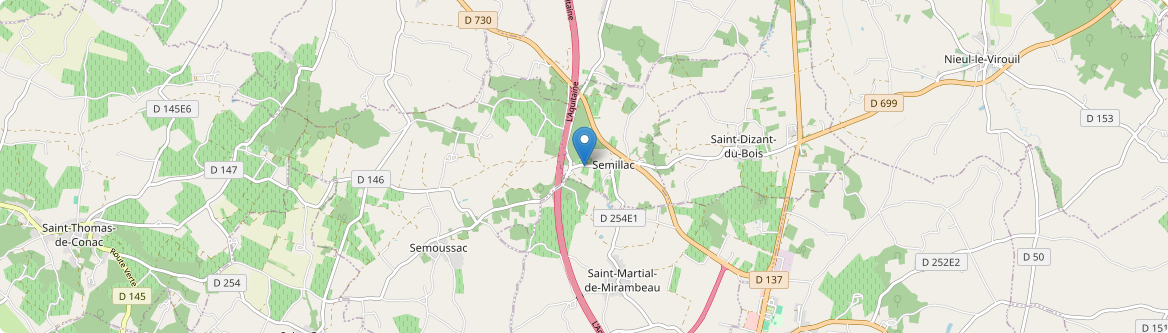 Semillac - Carte
