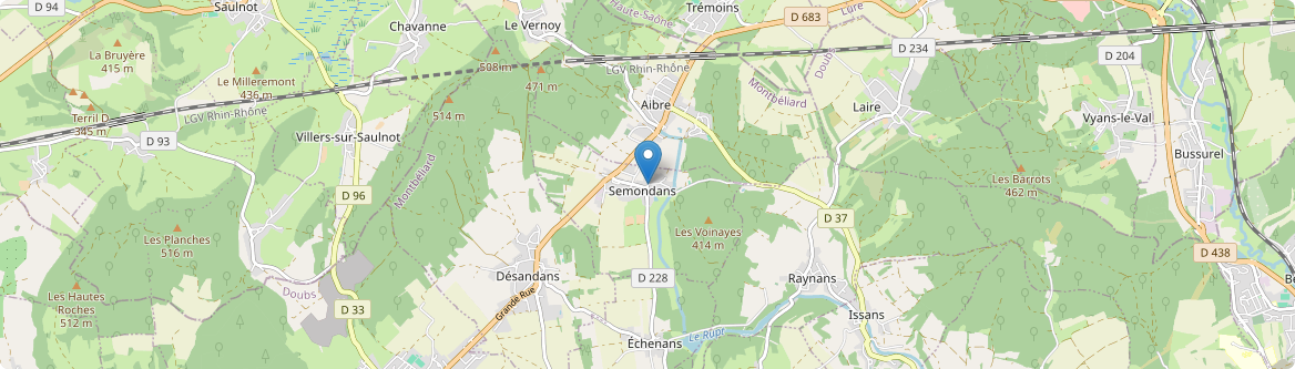 Semondans - Carte