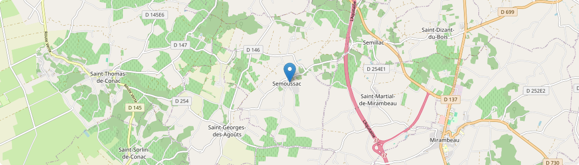 Semoussac - Carte