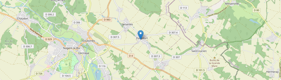 Senantes - Carte