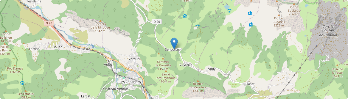 Senconac - Carte