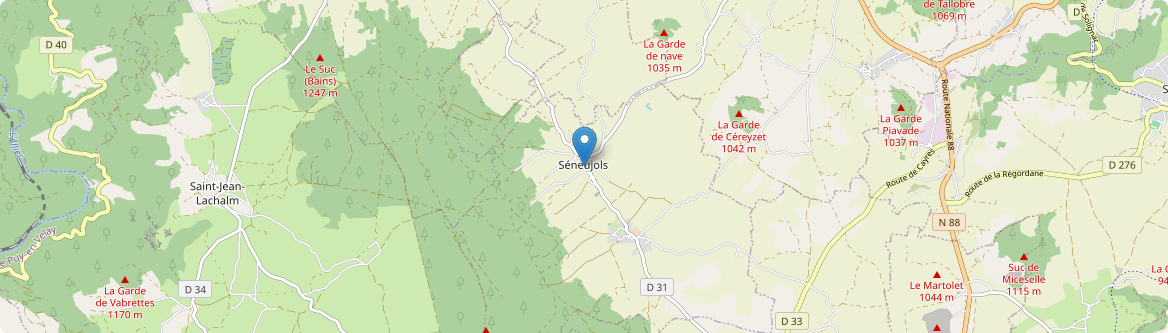 Séneujols - Carte