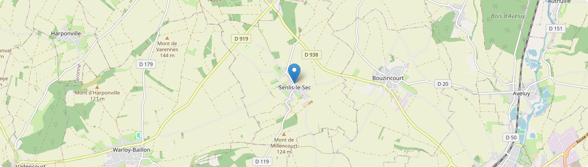 Senlis-le-Sec - Carte