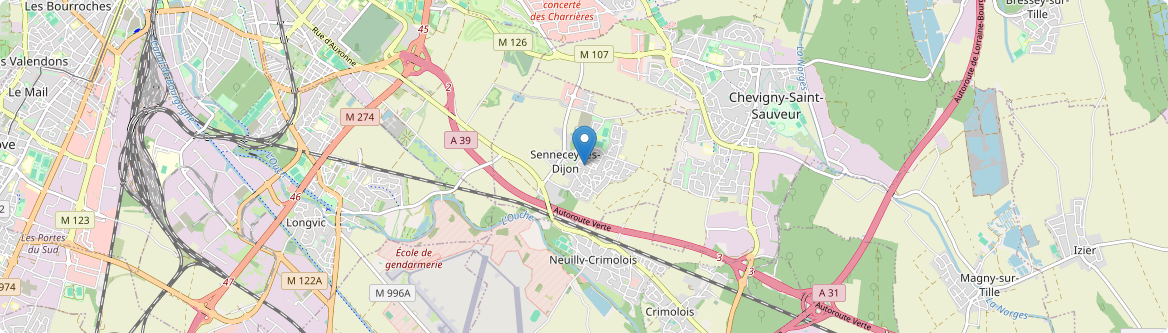 Sennecey-lès-Dijon - Carte