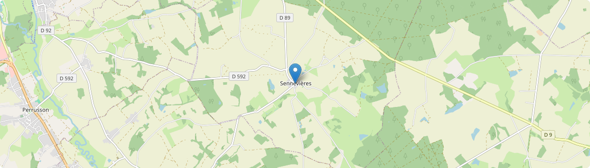 Sennevières - Carte