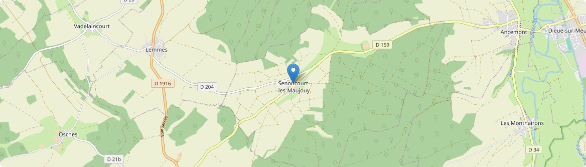 Senoncourt-les-Maujouy - Carte
