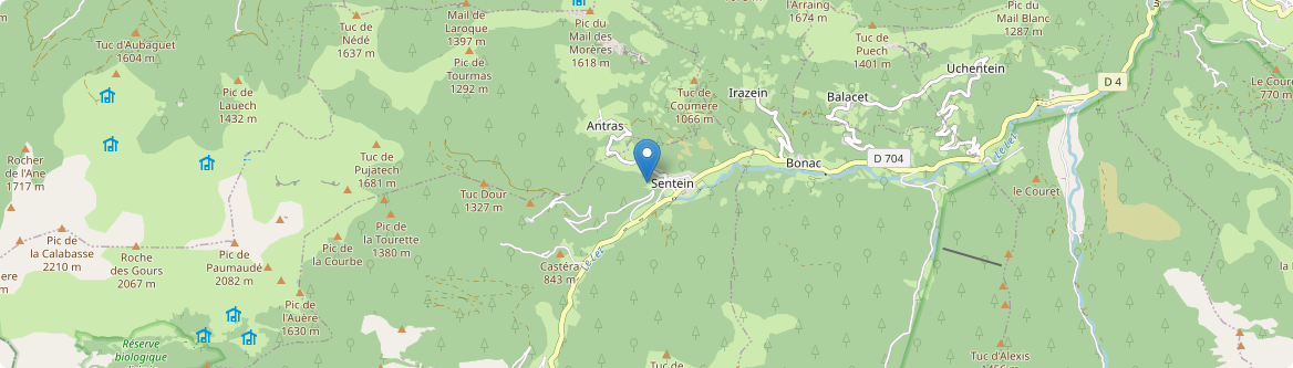Sentein - Carte