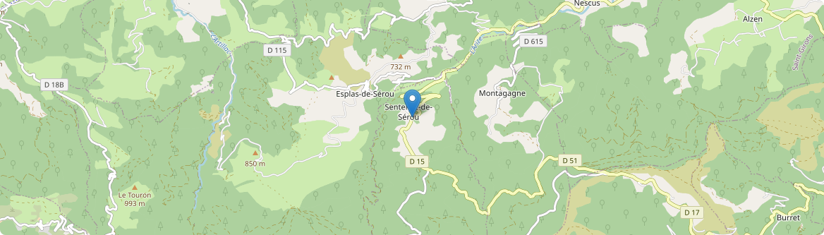 Sentenac-de-Sérou - Carte