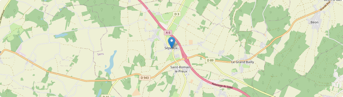 Sépeaux-Saint Romain - Carte