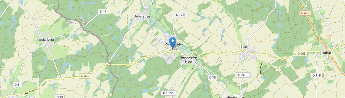 Seppois-le-Bas - Carte