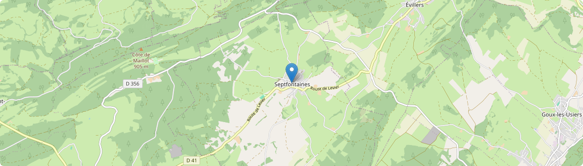 Septfontaines - Carte