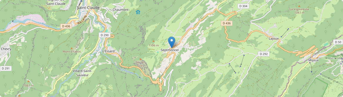 Septmoncel les Molunes - Carte