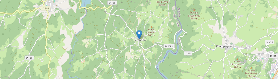 Sérandon - Carte
