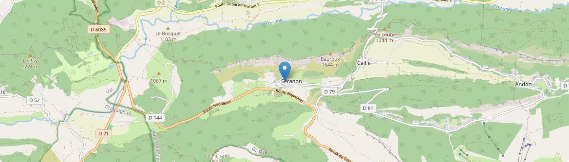 Séranon - Carte