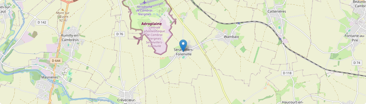 Séranvillers-Forenville - Carte