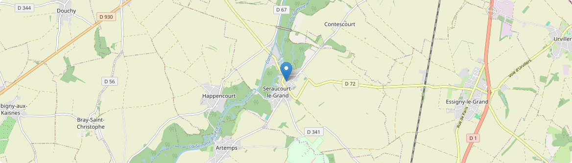 Seraucourt-le-Grand - Carte