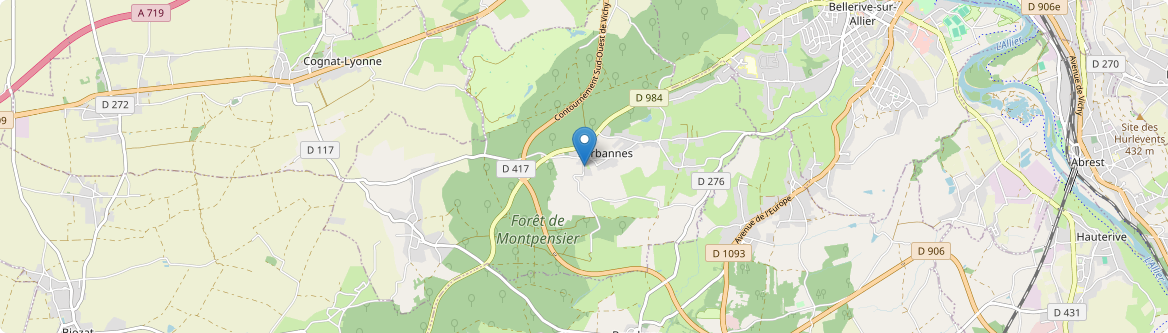 Serbannes - Carte