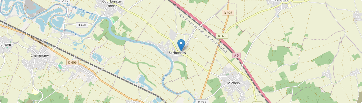 Serbonnes - Carte