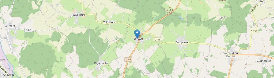 Sercœur - Carte