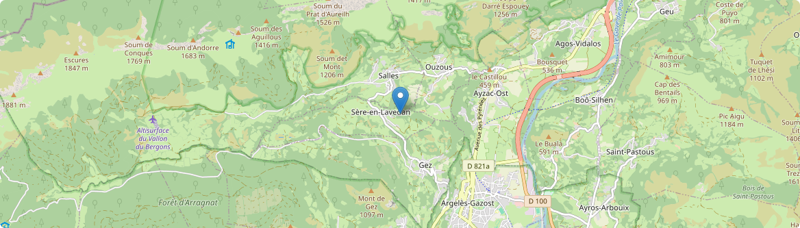Sère-en-Lavedan - Carte