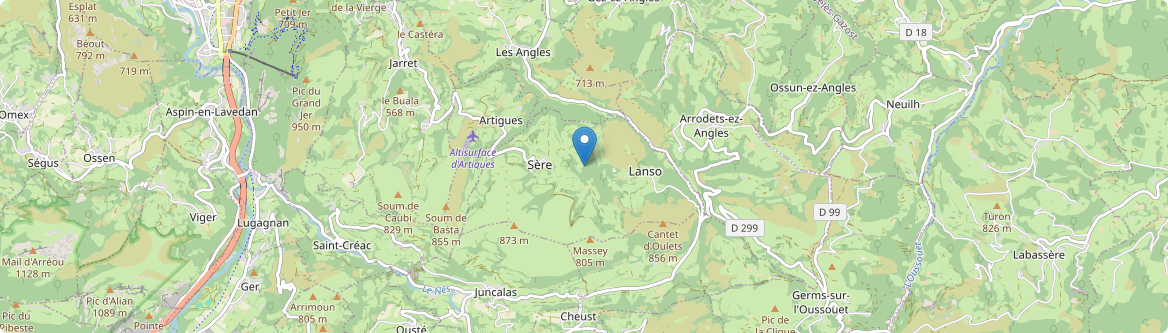 Sère-Lanso - Carte