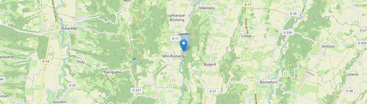Sère-Rustaing - Carte