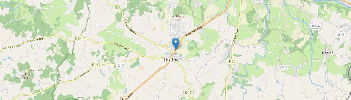 Séreilhac - Carte