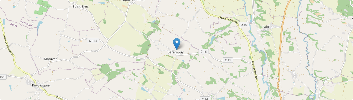 Sérempuy - Carte