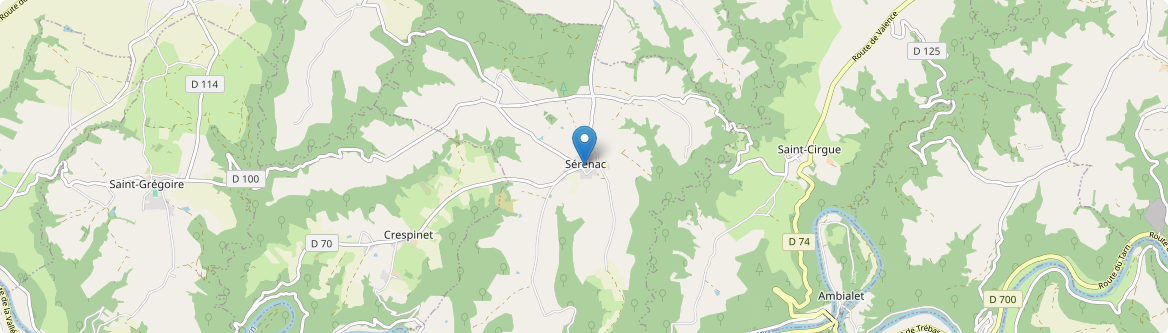 Sérénac - Carte