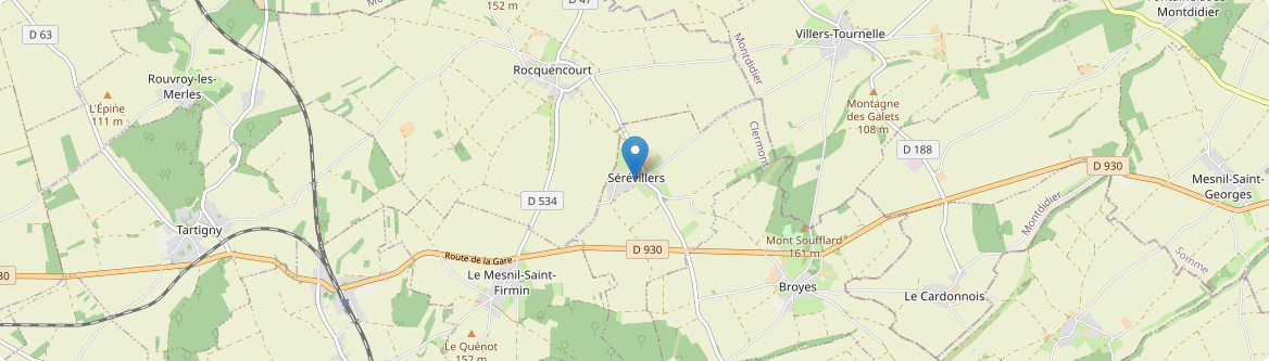Sérévillers - Carte