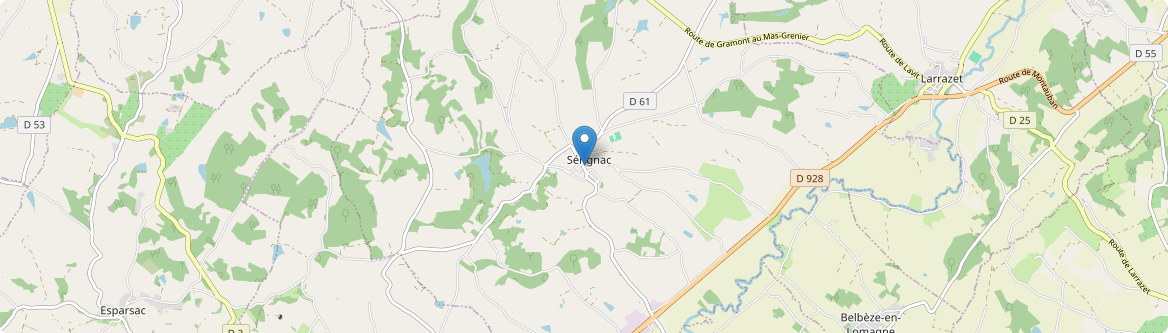 Sérignac - Carte