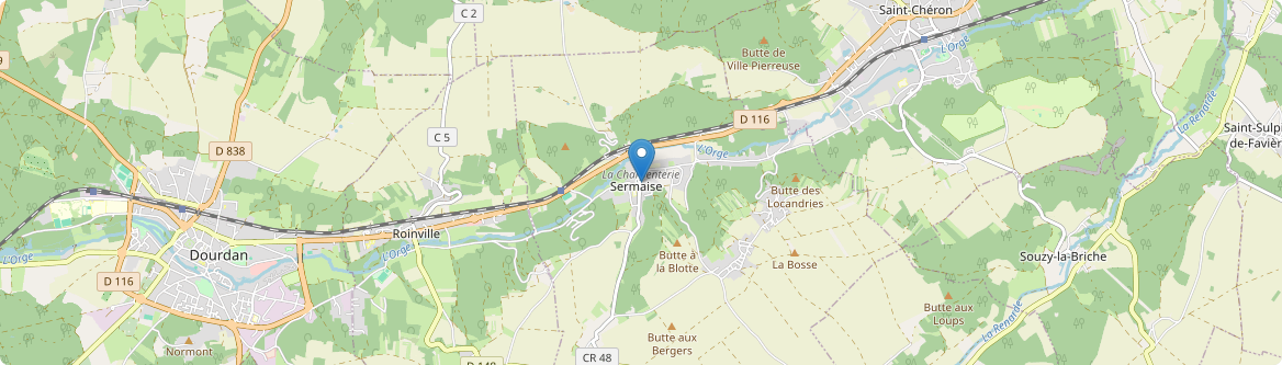Sermaise - Carte