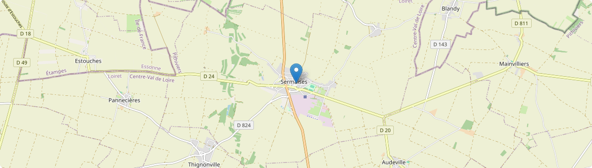 Sermaises - Carte