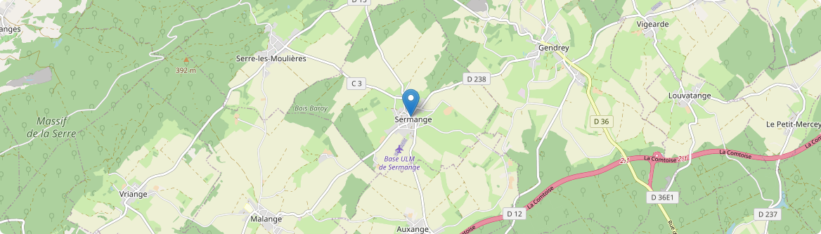 Sermange - Carte