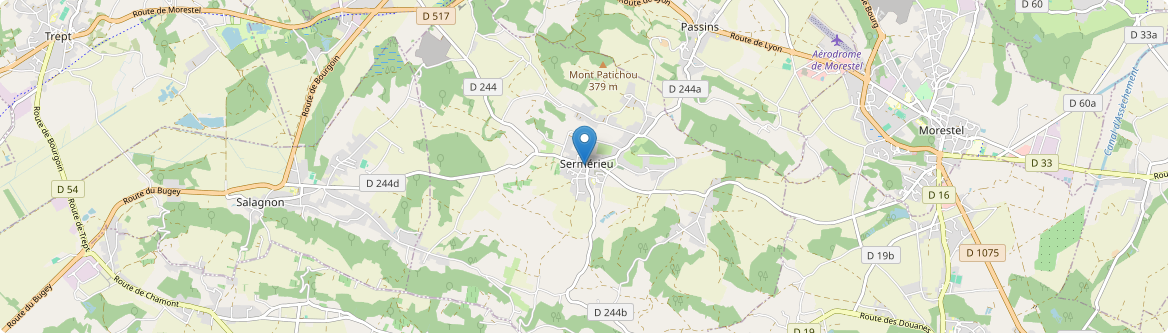 Sermérieu - Carte