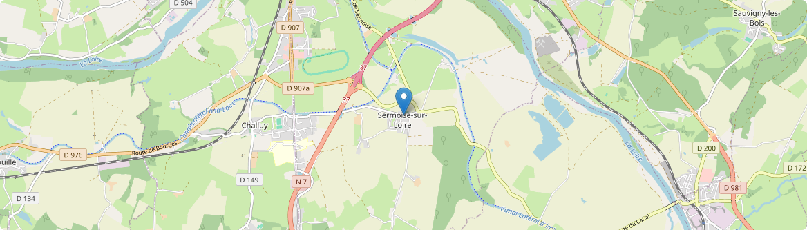 Sermoise-sur-Loire - Carte
