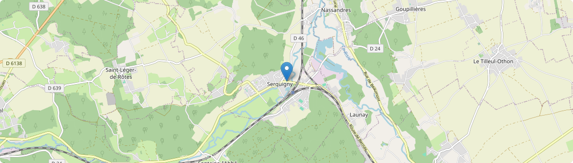 Serquigny - Carte