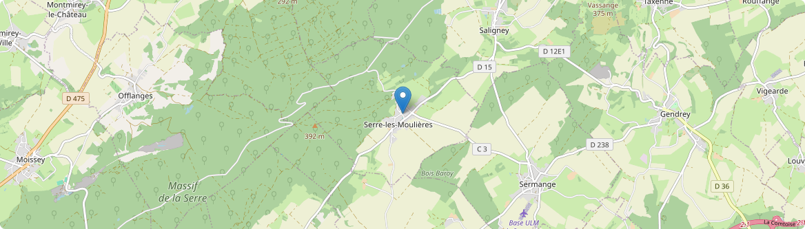 Serre-les-Moulières - Carte