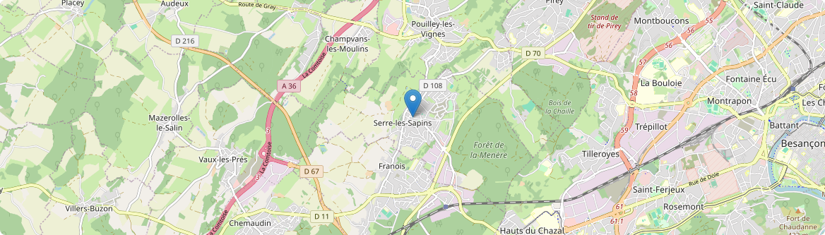Serre-les-Sapins - Carte
