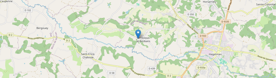 Serreslous-et-Arribans - Carte